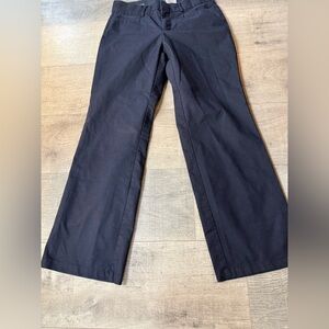Women’s Dockers WIDE LEG Pants in Navy 8 short 100% Cotton Comfort Waistband